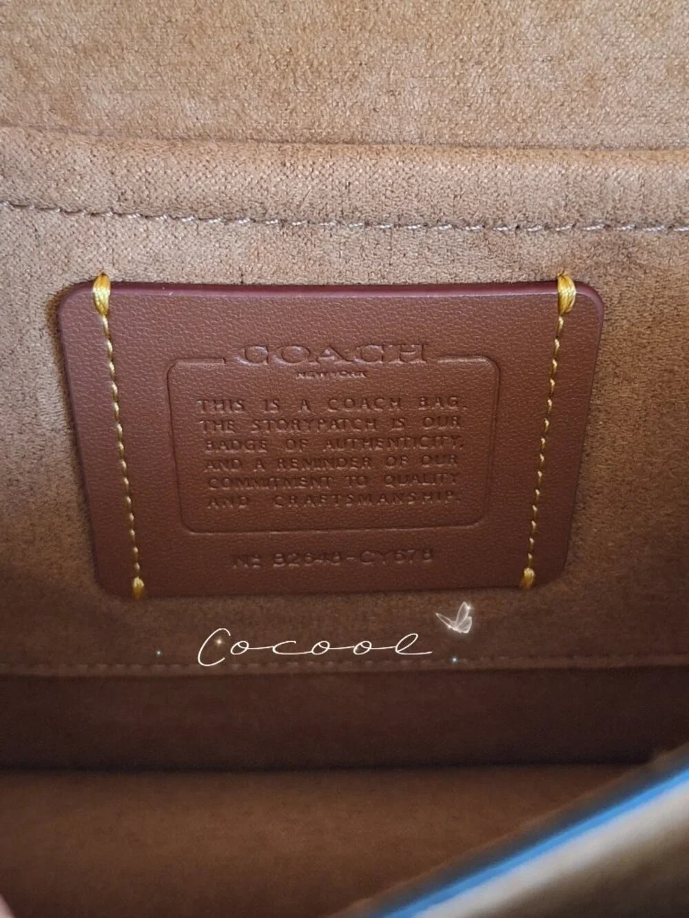 NWT Coach Klare Crossbody Chain Strap Bag Gold Walnut Tan Leather Canvas CY678